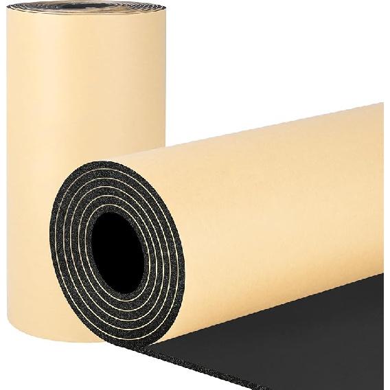 Sound Deadening Material For Cars 157Mil 4Mm 24Sqft Adhesive Automotive Sound Dampening Mat Closed Cell Foam Soundproof Deadener Noise Reduce & Heat