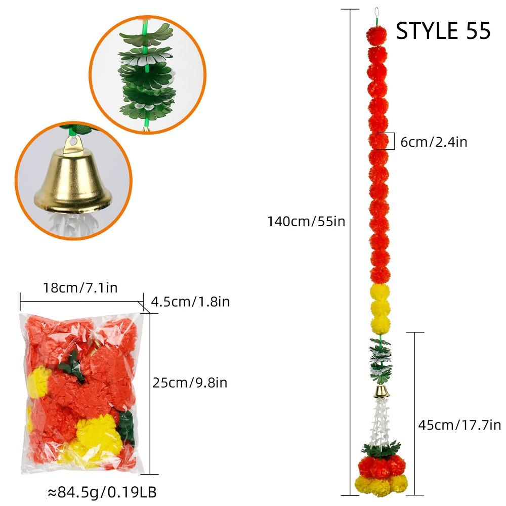 Indian Style Fake Plant 140-160cm Home Party Decor For Halloween Day of The Dead