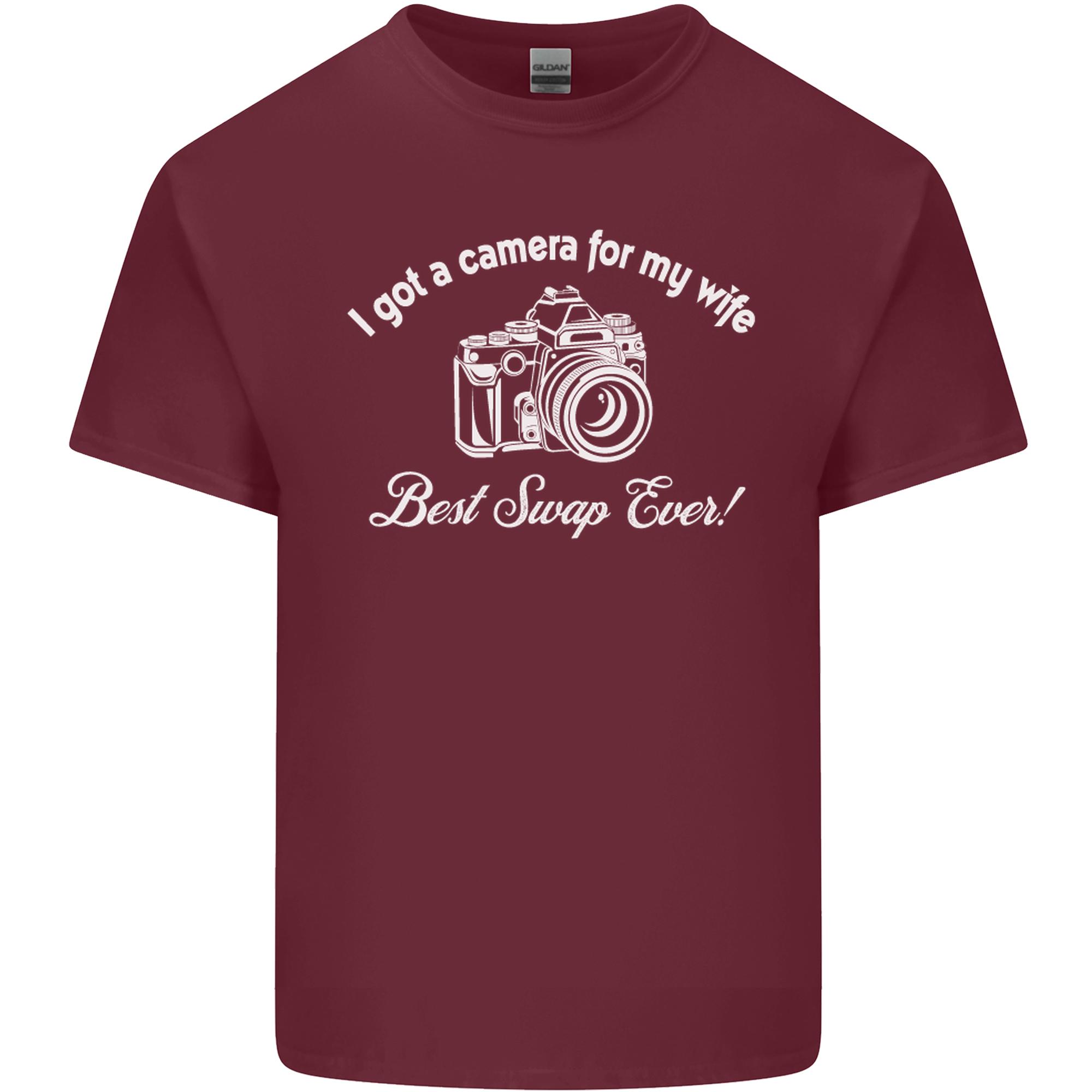 Camera for My Wife Photography Photographer Unisexs Light Cotton TShirt S