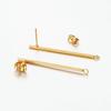10pcs Stainless Steel Earring Studs Earring Post Base Pins With Ear Backs Earplug Base for Earrings Jewelry Making DIY