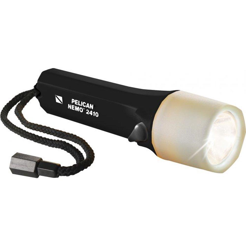 Pelican Nemo 2410N Recoil LED Waterproof Flashlight 100m Submersible Dive Light Black 2410NBK