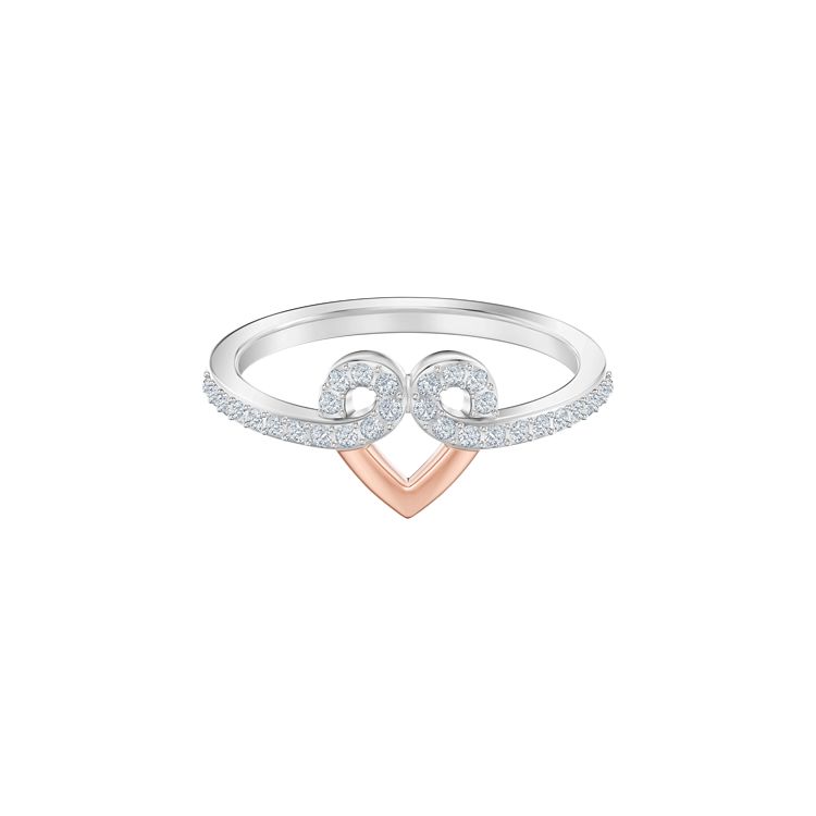 

Swarovski My Hero Two-Tone Heart Ring Women rings 5490502 52