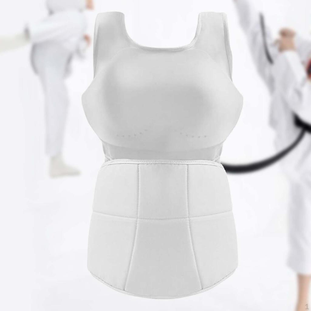 Karate Bauch Brustschutz Widerstandsfähig Ergonomisch Weiblich Boxen Brust für Sommercamp
