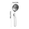 Soup Ladle Metal Spoon Foldable Soup Ladle Non-Slip Meal Prep Tool Outdoor Utensil Cookware For Travel RV Kitchen Hiking Picnic
