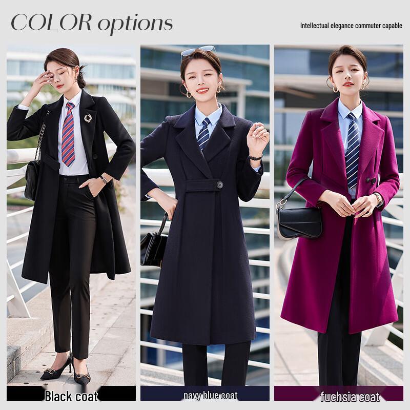 Kaseyec Women's Mid-Length Wool Blend Coat