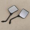 2pcs Motorcycle Side Rearview Mirror With M10 Adapter Screw Fit for Suzuki Von King Quad Ozark 250 QS125 HJ125-A GS125 ATV