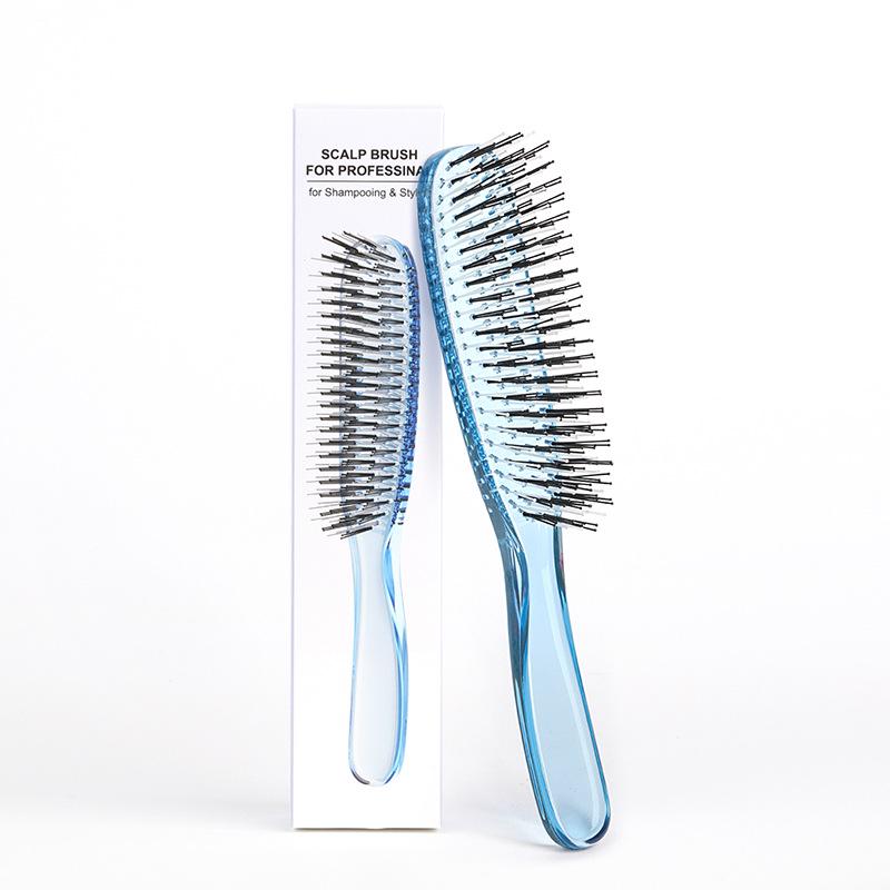 Layered Magic Comb: Dual-Use for Wet/Dry, Fluffy Styling, Long Hair Smoothing, Soft Needle Massage, Portable