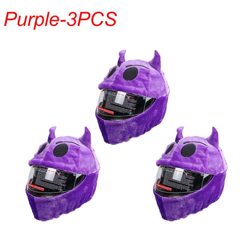 Motorcycle Helmet Cartoons Plush Helmet Protective Cover Helmet Full Face Covers For Outdoor Fun Personalized Helmets Christmas