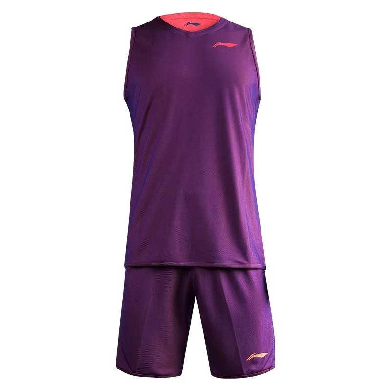 

Li Ning Реверсивный Носимый Модный Трендовый Повседневный Мягкий Удобный Баскетбольный Костюм Унисекс костюм AATS017-1 S