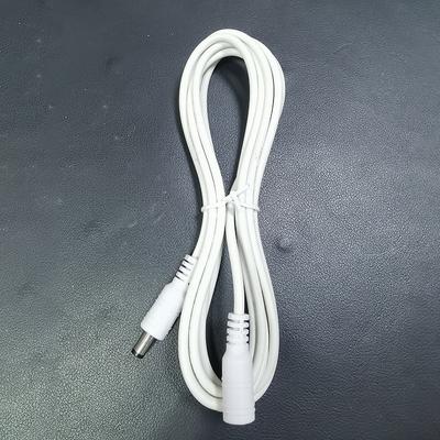 1m 1.5m 3m 5m White DC 12V 24v Power Supply Cable Extension 22awg 3A Cord Adapter Female To Male Connector Plug 5.5x2.1mm