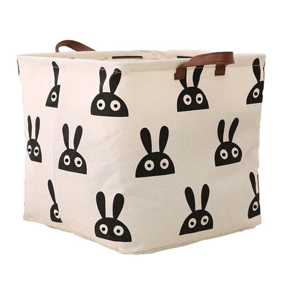 Cotton Linen Dirty Laundry Basket Foldable Round Waterproof Organizer Bucket Clothing Children Toy Storage Home