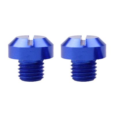 2 ks Šroubový zátka pro otvor šroubu zrcátka M10x1.25 Modrý Pozitivní, 10mm