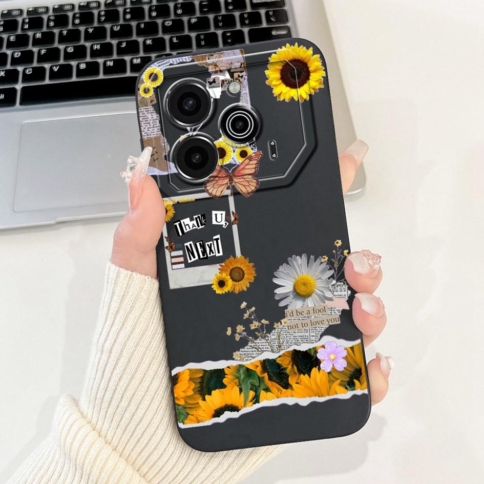 6,78" Für Tecno Pova 6 Pro Hülle 2024 Mode Muster Quadratische Linse Schutz Hülle Weich Für Tecno Pova 6 Pova6 Pro 5G Handyhüllen