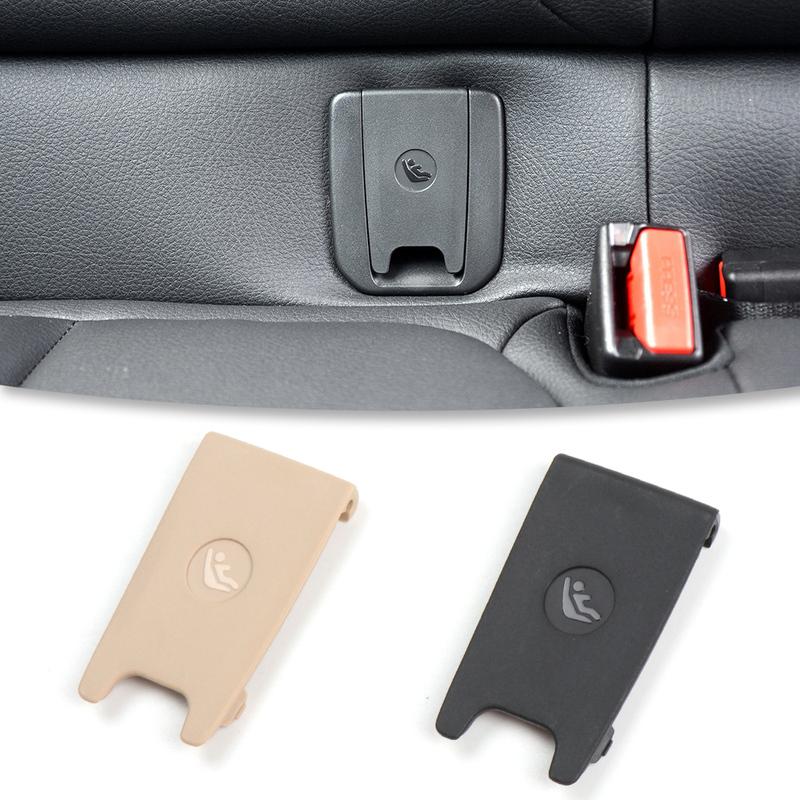 Black Beige Car Rear Child Seat Fixing ISOFix Cover 52207453711 For BMW 1 Series F52 2017- Auto Interior Accessories