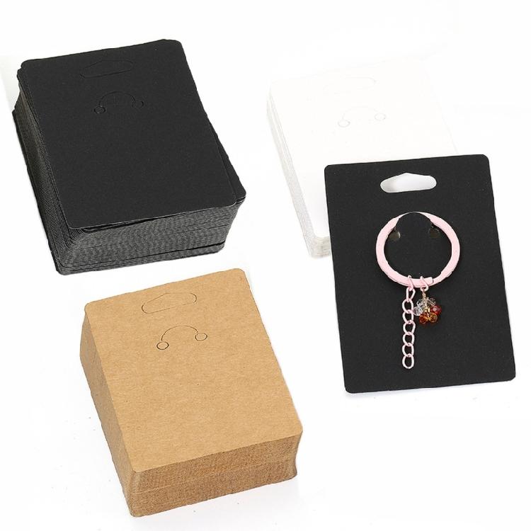 50pcs Keyring Card Jewelry Packaging Supply Jewelry Keychain Holder Card Selling