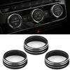 Auto Car AC Control Ring Trim Cover Car Interior Accessories For VW Tiguan Atlas T-roc Ateca FR Passat B8 Variant 2017-2019