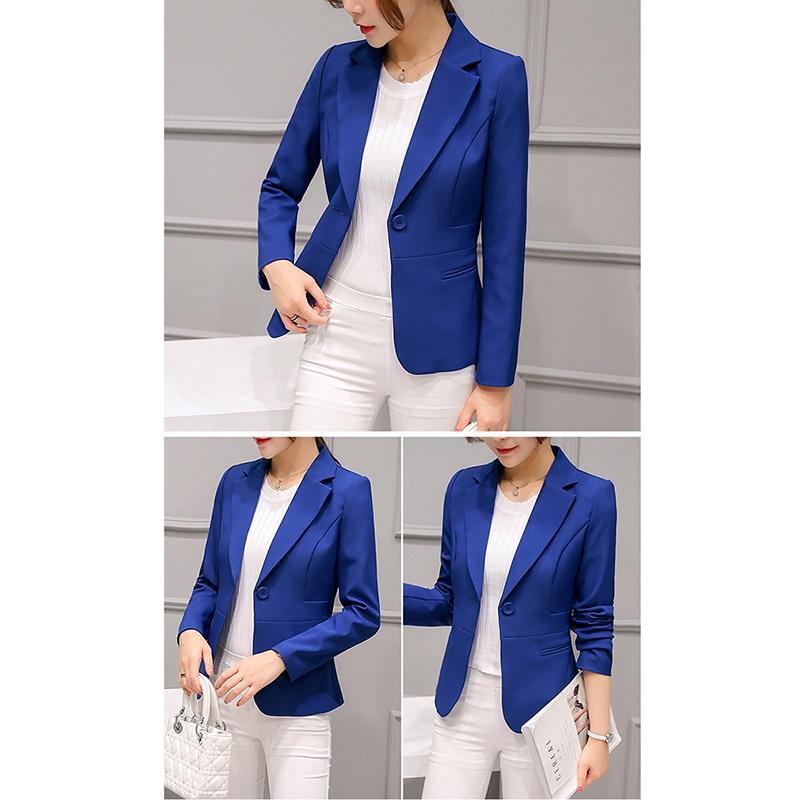 Buy Women Fashion Professional Wild Suit Longsleeved Slim Suit Coat at affordable prices — free