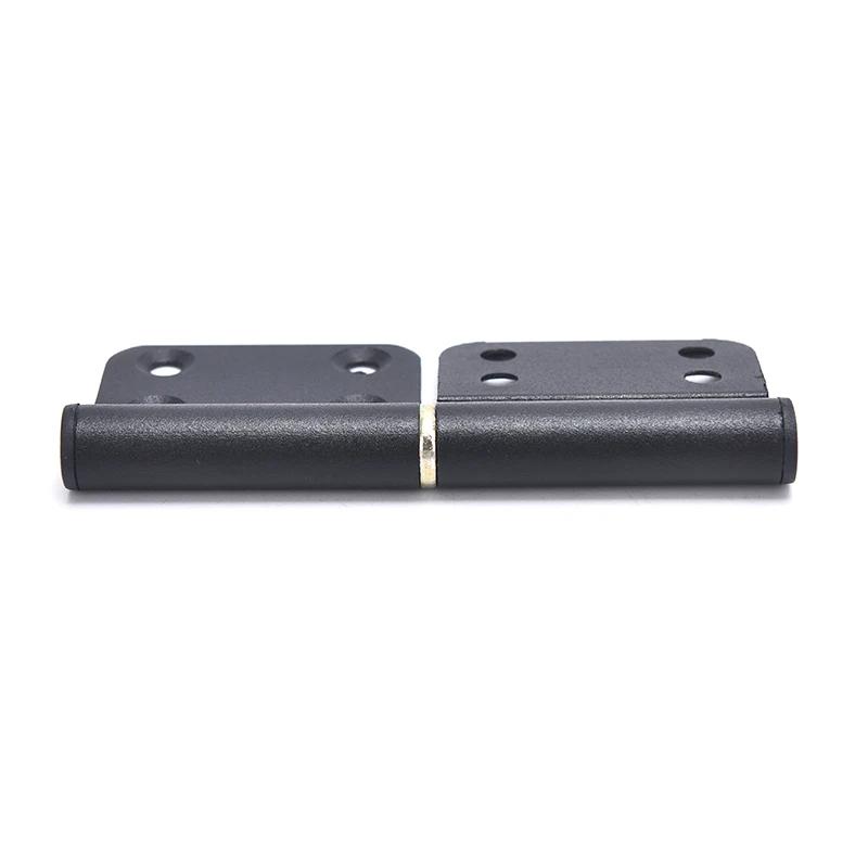 2PCS Aluminum door black flag hinge detachable 4 inch kitchen door hinges flag removable hardware toilet door removable hinge