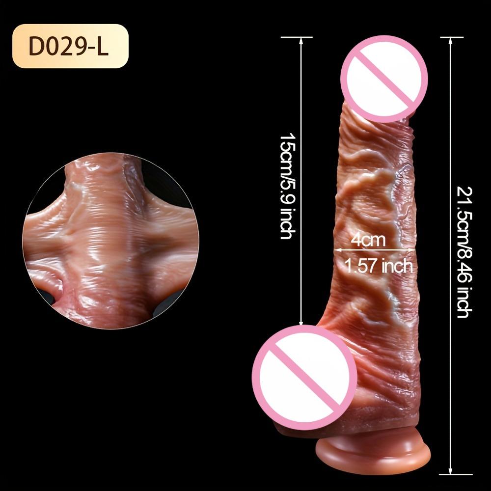 Super Realistic Dildo Big Penis Anal Plug Vagina Masturbator Fake Dick Flexible Anal Plug with Suction Cup Sex Toy for Women Men