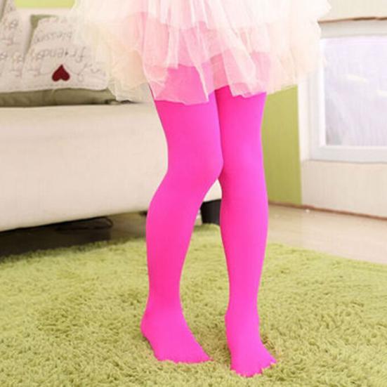 Kids Girls Candy Color Tights Pantyhose Ballet Dance Leggings Hosiery Stockings