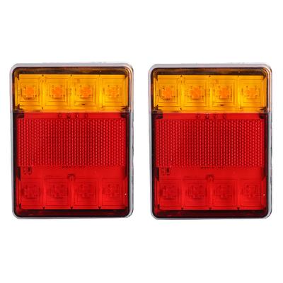 2 ks 12V LED zadní světlo směrové světlo indikátor Vodotěsné nárazuvzdorné pro přívěsy nákladní vozy lodě