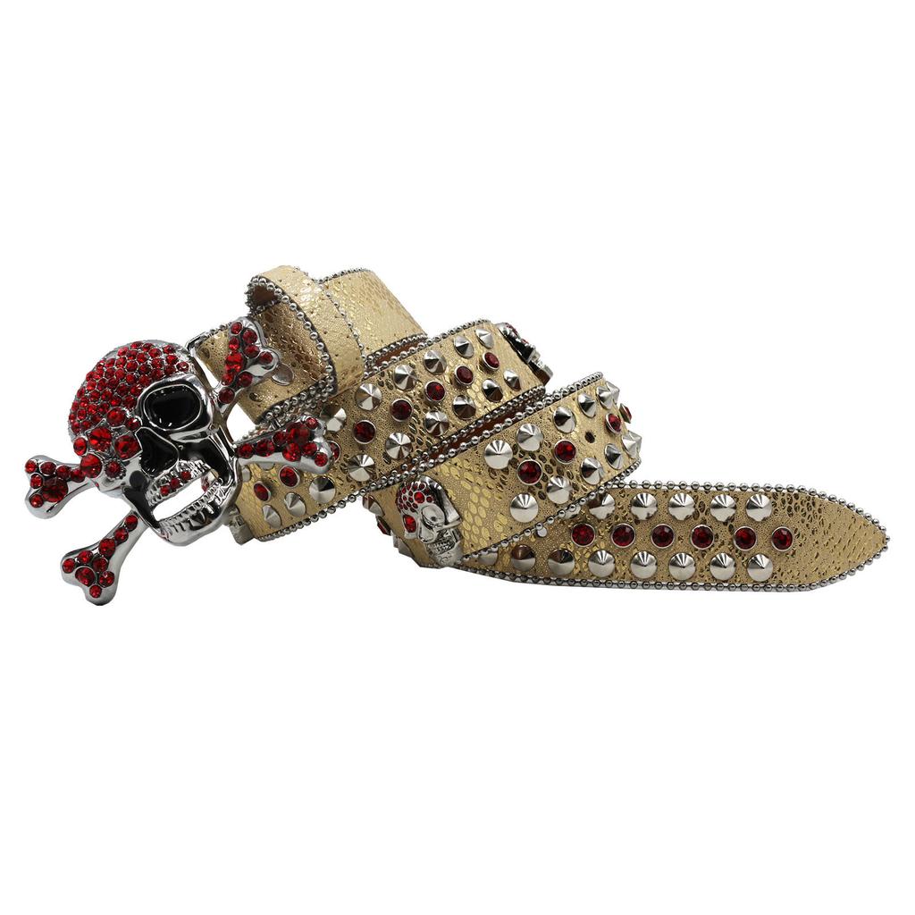 Strassgürtel für Damen Diamantgürtel Flash Diamant Hip Hop Punk Persönlichkeit Mode Vielseitiger Hosengürtel