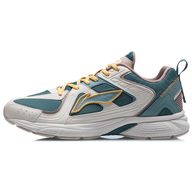 

New LiNing Low-Top Running Shoes Men s Green Lake Blue ARLR015-4 40