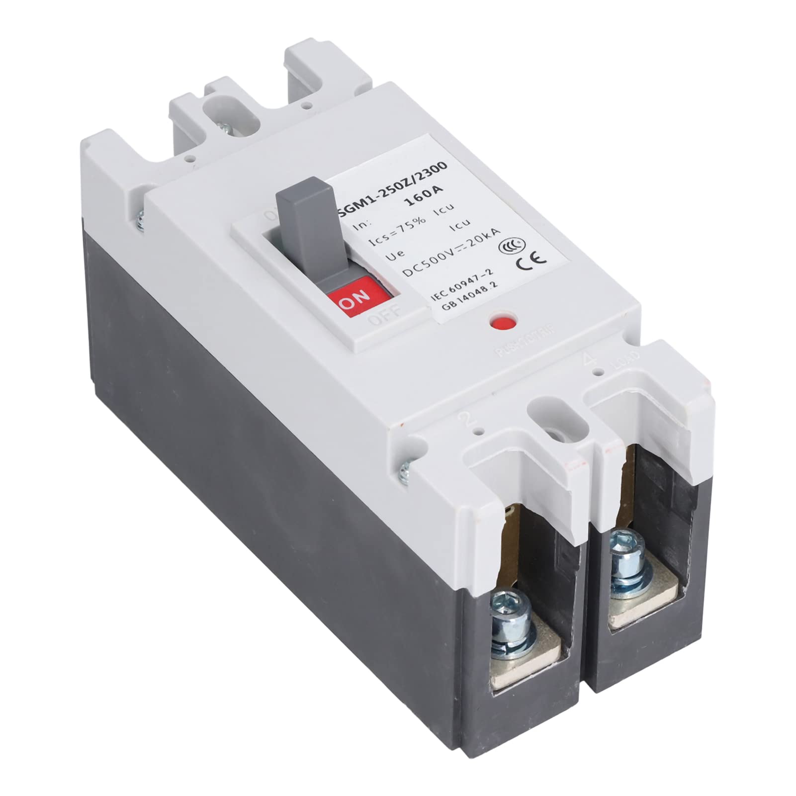 

DC Circuit Breaker, 2P, Overload and Short Circuit Protection, DC12V-500V, 160A, for PV Power Generation Systems