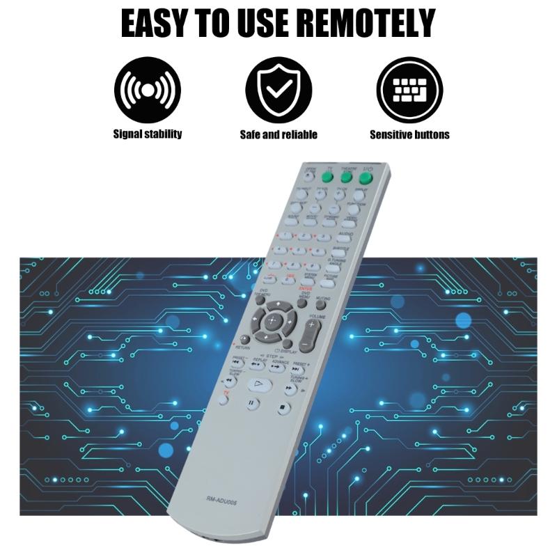 Universal Receiver Remote Control RM-ADU005 Replacement Compatible for DAV-DZ231 DAV-DZ30 DAV-DZ530 DAV-DZ630