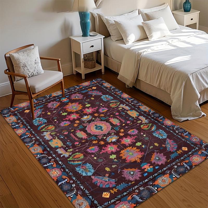 

Non-Slip Carpet Bohemian Floral Door Mat Home Rug Kitchen Floor Mat Washable Carpets for Living Room Soft Alfombra Gift Rugs 40x60CM