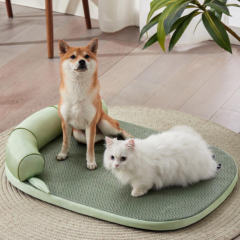Doghouse Can Be Removed and Washed Cool Dog Mat for Summer  All Seasons  Universal Dog Bed  Cat Sofa  Sleeping Dog Kennel Pet Nest