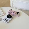 Korean-Style Striped Magnetic Phone Case for iPhone 15 Pro/17 Pro Max, Women's 16