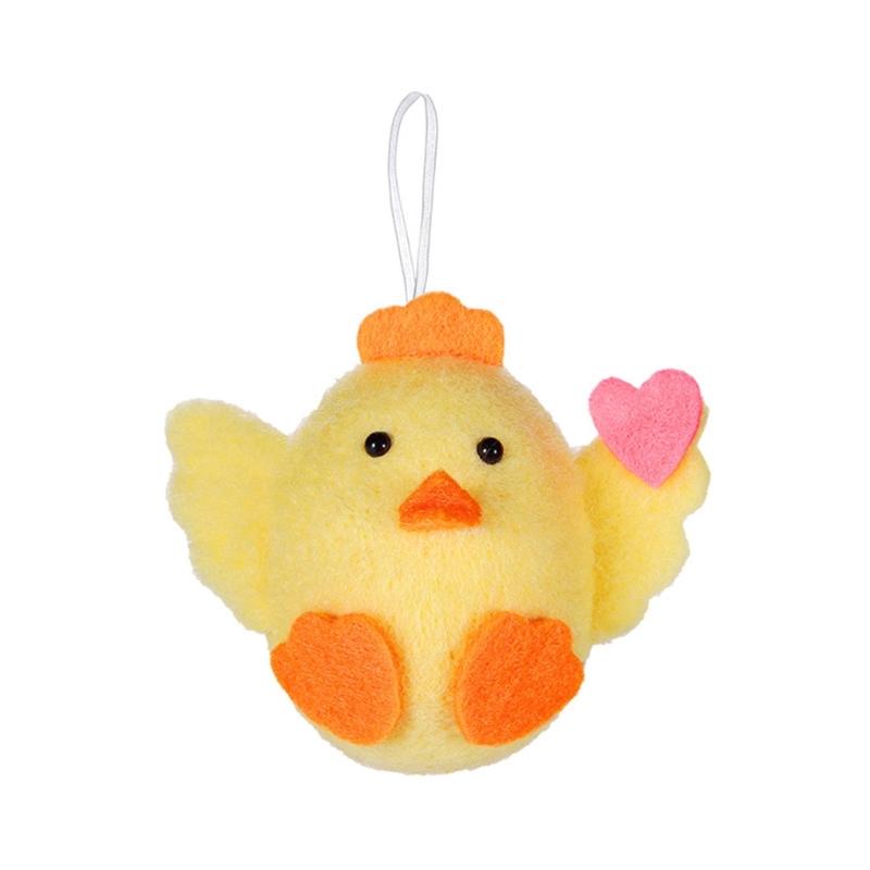 Easter Chick Rabbit Felts Colorful Handmade Doll for Spring Easter Party Decorations Mini Easter Ornaments for Tree