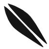 Front Headlight Eyebrow Glossy Black Trim Soft Plastic Replacement for Mercedes?Benz W204