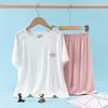 Children's Soft Summer Short-Sleeve Top & Shorts Pajama Set for Boys & Girls