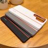 PU Leather Phone Case for Samsung Galaxy S25 Ultra S25edge S24 Plus Tri Color Splicing Shell Metal Lens Ring&button Hard Cover