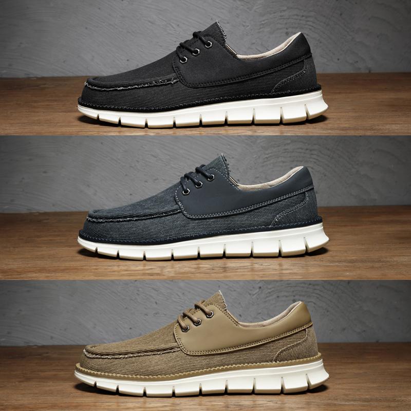 Men's Shoe Boat Slide In Loafers Fashionable Canvas Casual Shoes Skateboard Facon Designer Set Casual Shoe Brand Spring Summer