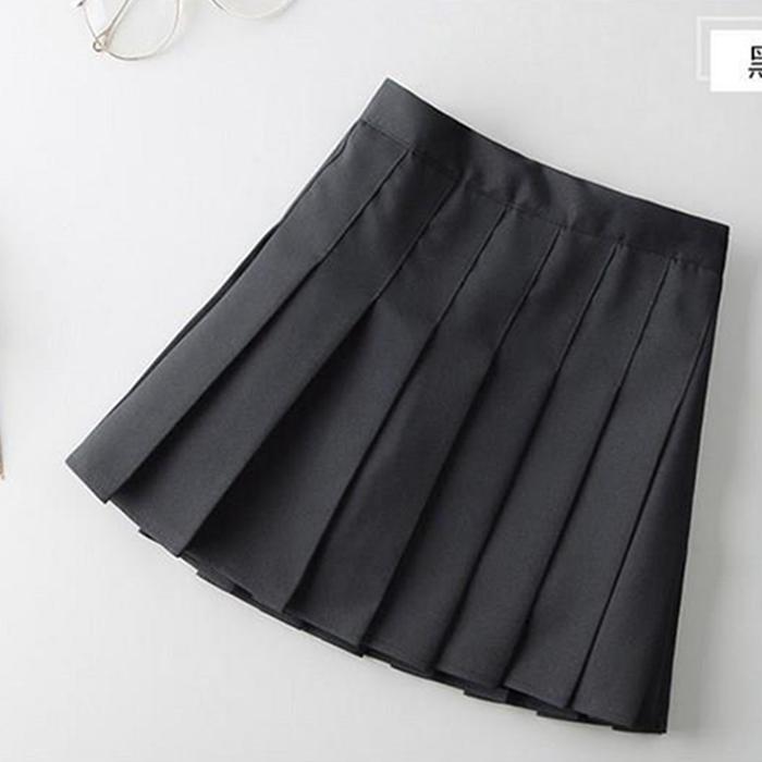 Sommar Vardaglig 4-8 10 12 År Barn Skola Enfärgad Träning Danskjol med Shorts Plisserad Rutig Kjol för Babyflicka