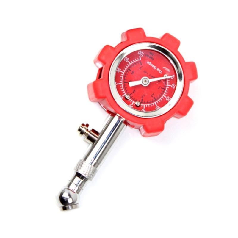100PSI Car Motorcycle Tires Pressure Gauge Manometer Dial Air Pressure Meter