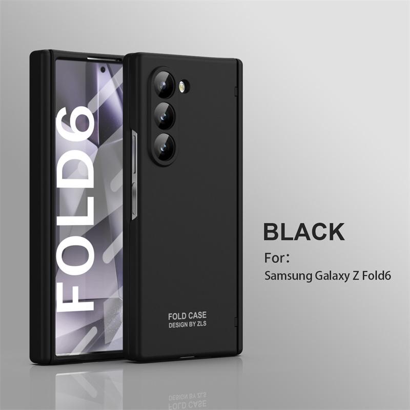 Candy Color Matte PC Hinge protection Full Body Hard case for Samsung Galaxy Z Fold 7 6 5 4 3 2 5G With Tempered Glass