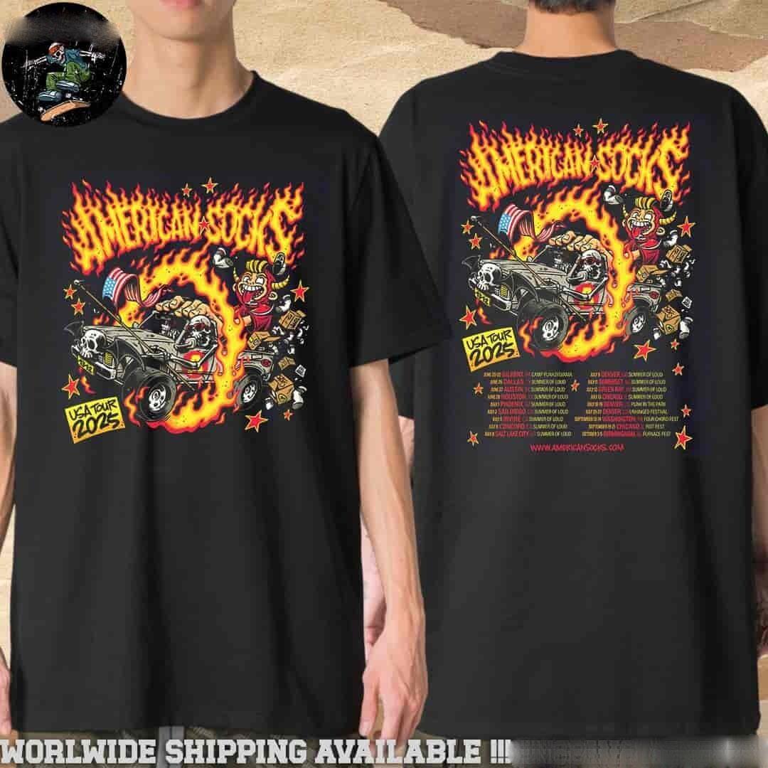 American Socks World Tour EU UK USA Japan 2026 Schdule List Dates Merch Tee S