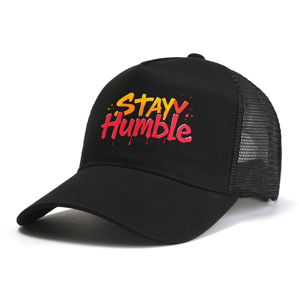 stayy humble Letters baseball cap For Men Fashion Summer Printed Simple caps Casual Streetwear Snapback hat mesh Trucker hat