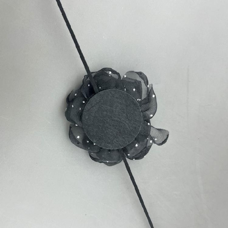 3D Rose Pendant Necklace Versatile Floral Clavicle Chain Simulated Flower Choker