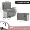 Bedside Hanging Organizers Bag for Small Items Storage Sturdy Waterproof Fabric Without Tool Installation