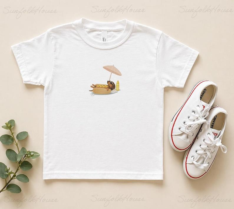 Funny Dachshund Kids Shirt, Cute Wiener Dog Tee for Boys Girls, Summer Dog Lover Gift 100