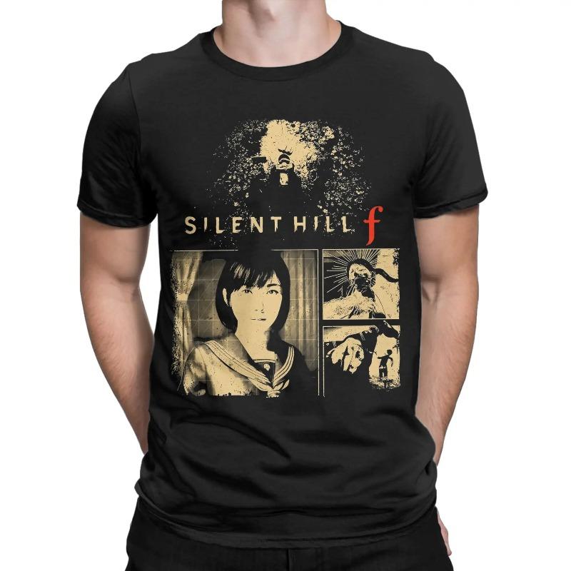 Herren Horror Spiel Silent Hill F T-Shirt Hinako Shimizu Baumwollkleidung Neuheit Kurzarm Rundhals T-Shirts Sommer T-Shirt