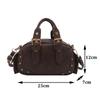 Trend Y2K Retro Rivet Shoulder Bag Spicy Girl Vintage Underarm Bag Pu Leather Handbag Locomotive Bowling Bag