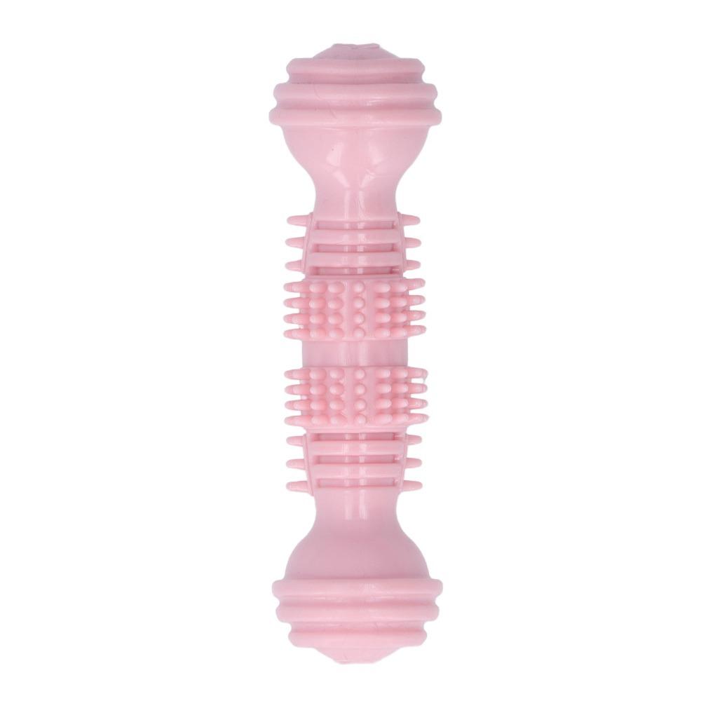 TPR Made Dumbbell Dog Chew Toy Bite Tough Puppy Teeth Cleaning Toy Pet Chew Stick Teeth Cleaning