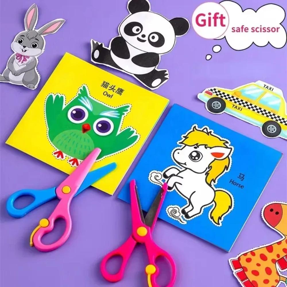 48Pcs Kids Paper Cut Craft Kit - DIY Scrapbooking Art Supplies, Creative Learning Toys & Gift