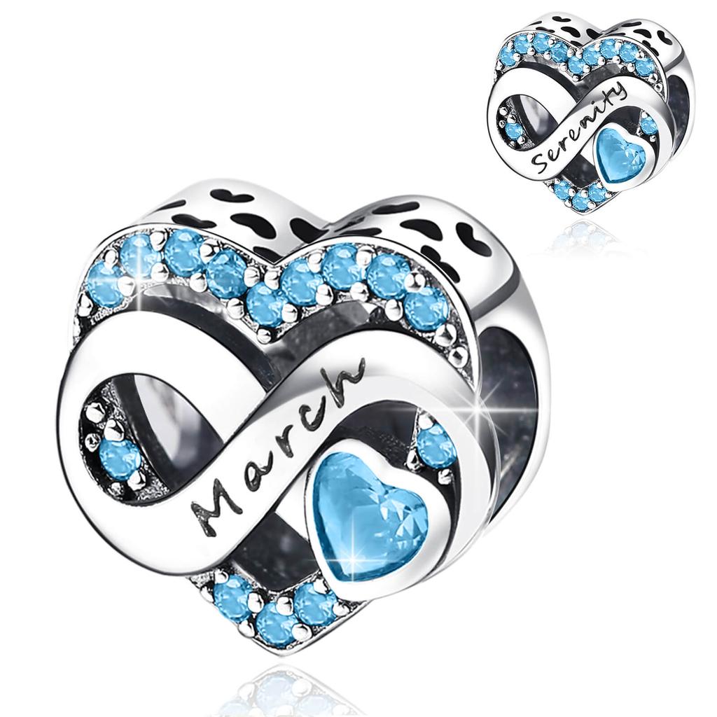 New 112 Months Birthday Zircon Pendant Charm Bead Charms Compatible With Authentic Bracelets Copper Charm Bead Charms Necklaces Female Jewellery